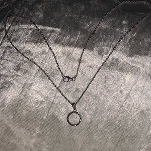 diamond paved stone pendent